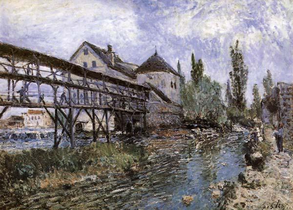 Alfred Sisley Provencher s Mill at Moret Germany oil painting art